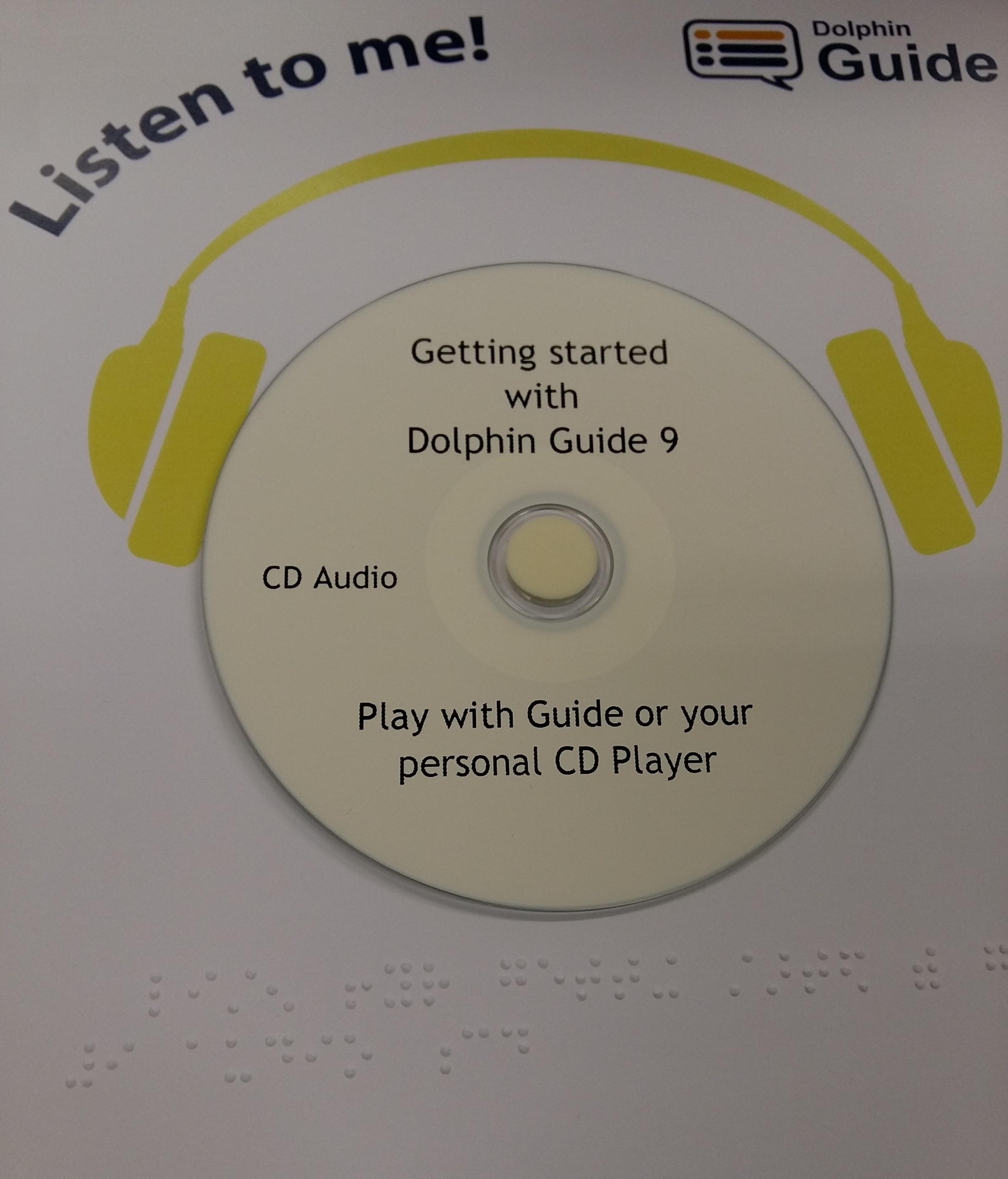 Guide 9 getting strated CD with headphones around it